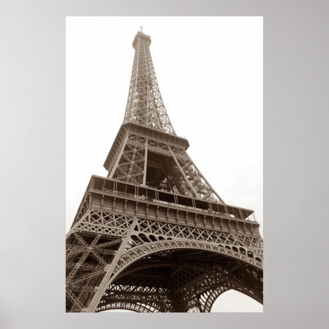 Poster Tour Eiffel Paris Romance City (Devant)