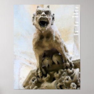 Poster Tour Saint Jacques Grotesque