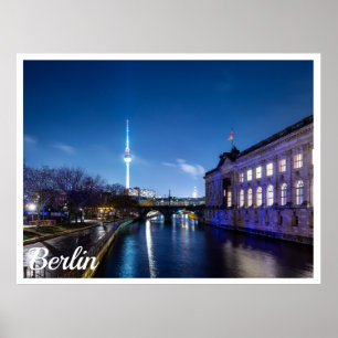 Poster Tour TV et île musée à Berlin, Allemagne