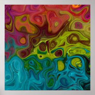 Poster Tourbillonnant Covet Abstrait 5.12