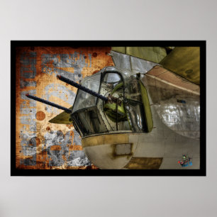 Poster Tourelle arrière d'artilleur - libérateur B24