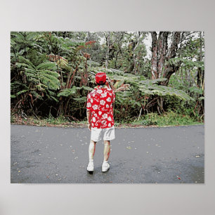 Poster Touriste en Chemise hawaïenne