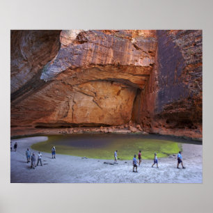 Poster Touristes à Cathedral Gorge, Bungle Bungles