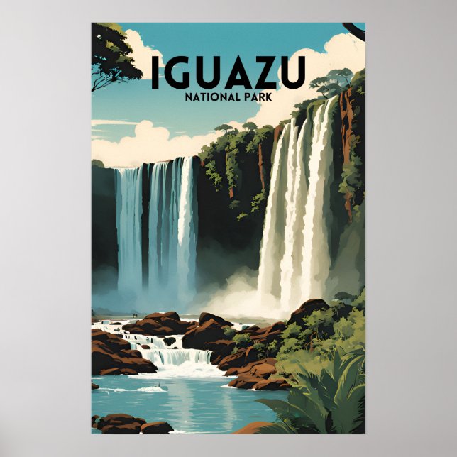 Poster touristique du parc national Iguazu (Devant)