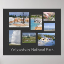 Poster touristique du parc national Yellowstone