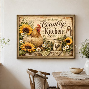 Poster Tournedos de tournesols Ferme de campagne Cuisine