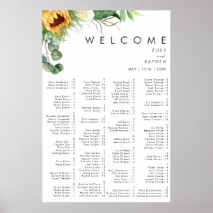 Poster Tournée de pays audacieux Siège Alphabétique