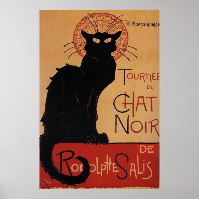 Poster Tournée du Conversation Noir, Théophile Steinlen (Devant)