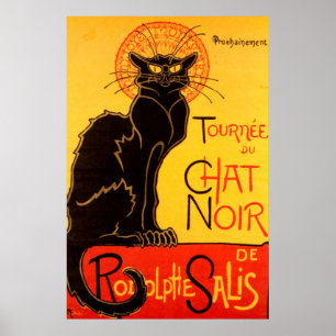 Poster Tournée vintage de Chat Noir - Chat Noir