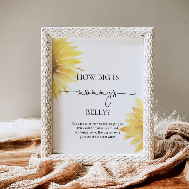 Poster Tournesol aquarelle quelle taille est le jeu du ve (Créateur téléchargé)