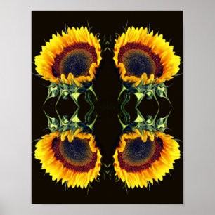 Poster Tournesol Au Soleil Fleur Abstraite Art
