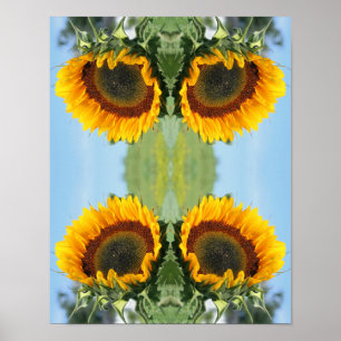 Poster Tournesol Au Soleil Fleur Abstraite Art