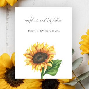 Poster Tournesol - Conseils et Vœux pour les Nouveaux Mar