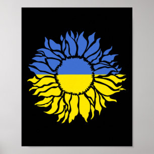 Poster Tournesol de la paix Ukraine - Ukraine Vêtement Fo