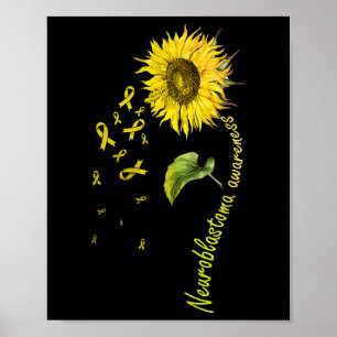 Poster Tournesol de sensibilisation à la neurooblastomie