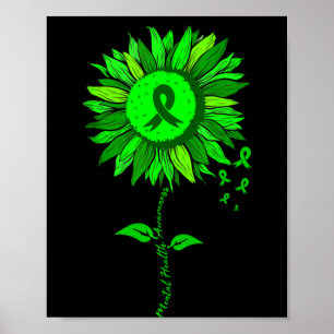 Poster Tournesol de sensibilisation à la santé mentale ru