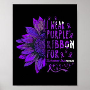 Poster Tournesol Je Porte Du Ruban Violet Pour Heimerheim