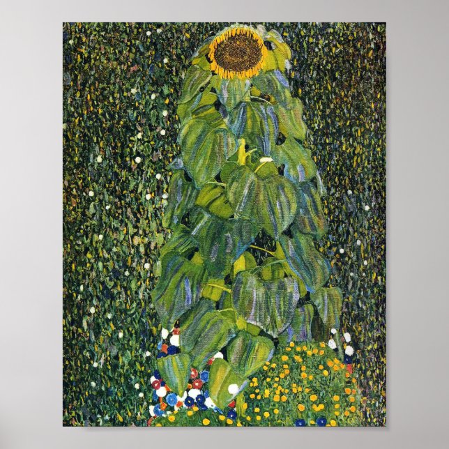 Poster Tournesol par Gustav Klimt (Devant)