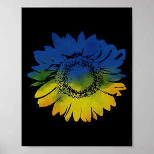 Poster Tournesol Pour Les Couleurs Du Drapeau De L'Ukrain