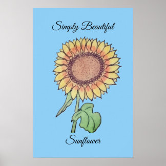 Poster Tournesol simplement magnifique