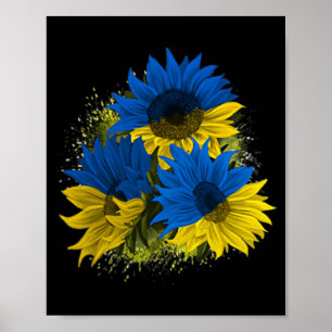 Poster Tournesol Ukraine I stand with Ukraine Peace Drape