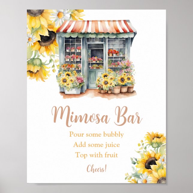 Poster Tournesols De La Fête des mariées Du Marché Mimosa (Devant)