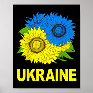 Poster Tournesols ukrainiens symbole traditionnel de l'Uk