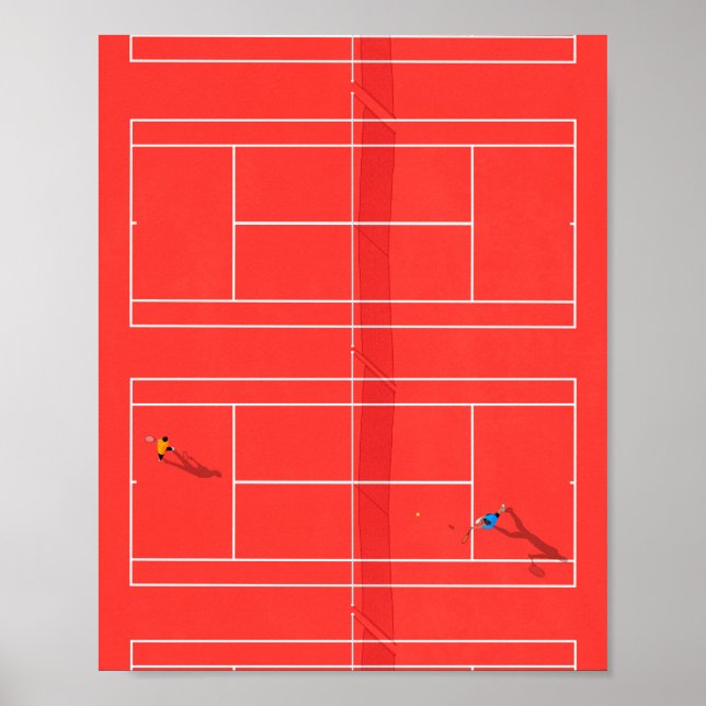 Poster Tournoi de tennis de France (Devant)