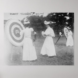Poster Tournoi de tir à l'arc à Boston, MA Photographie