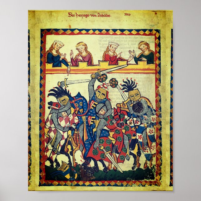 Poster Tournoi médiéval (Devant)