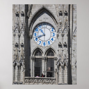 Poster Tours de l'horloge à la Basilique nationale, Équat