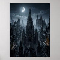 Tours gothiques de la ville au clair de lune