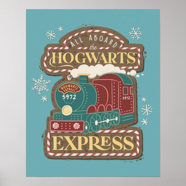 Poster Tous à bord de HOGWARTS™ Express Noël Cookie (Devant)