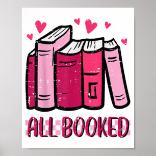 Poster Tous Booked Funny Lire Livre Lecture Bibliothécair