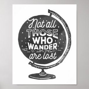 Poster Tous Ceux Qui Vont Ne Sont Pas Perdus   Voyage