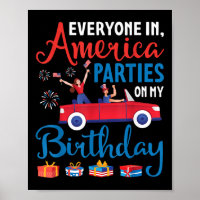 Tous En Amérique Fête À Mon Anniversaire Juillet 4