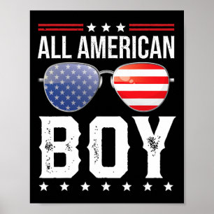 Poster Tous les American Boy Matching Famille Quatrième 4