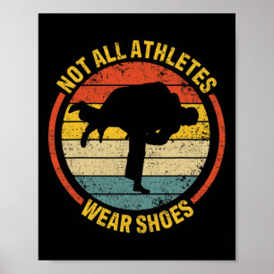 Poster Tous les athlètes ne portent pas de chaussures Jud