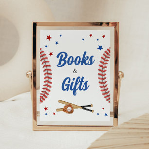 Poster Tous les Baby showers de base-ball Star Livres et 