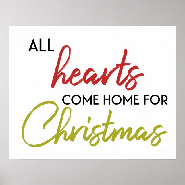 Poster Tous Les Coeurs Reviennent À La Maison Pour Noël / (Devant)