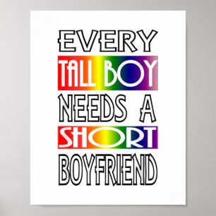 Poster Tous les grands garçons LGBTQ Pride Hommes Gay Gay