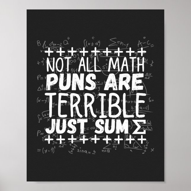 Poster tous les jeux de maths ne sont pas terribles, just (Devant)