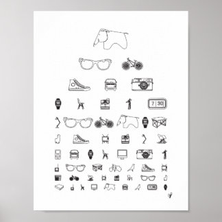 Poster Tous les jours - blanc