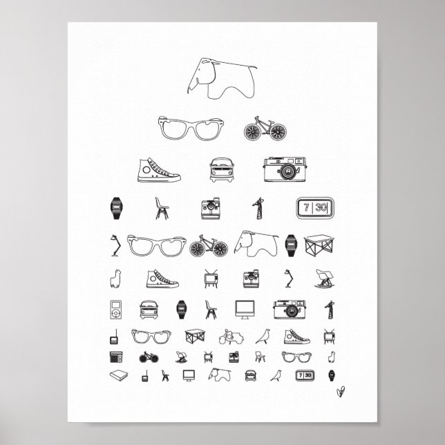 Poster Tous les jours - blanc (Devant)