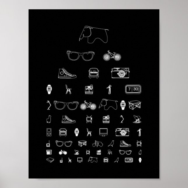 Poster Tous les jours - noir (Devant)