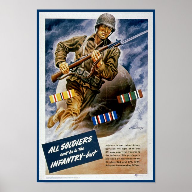 Poster Tous les soldats ne peuvent pas être dans l'infant (Devant)