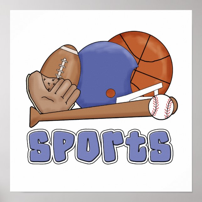 Poster Tous les T-shirts et cadeaux sportifs (Devant)