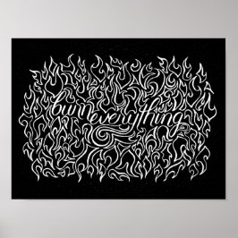 Poster Tout brûler - Imprimer