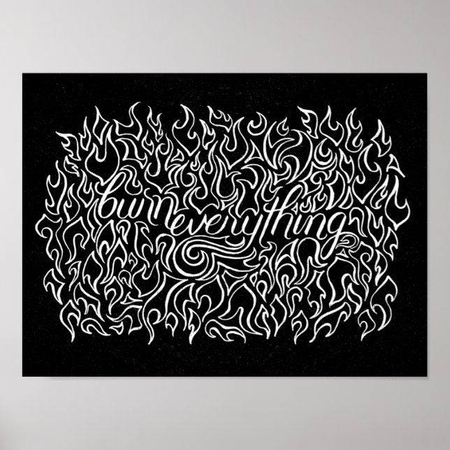 Poster Tout brûler - Imprimer (Devant)