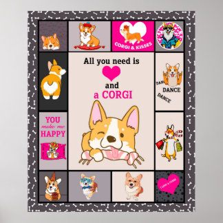 Poster Tout Ce Dont J'Ai Besoin, C'Est De L'Amour Et Du C